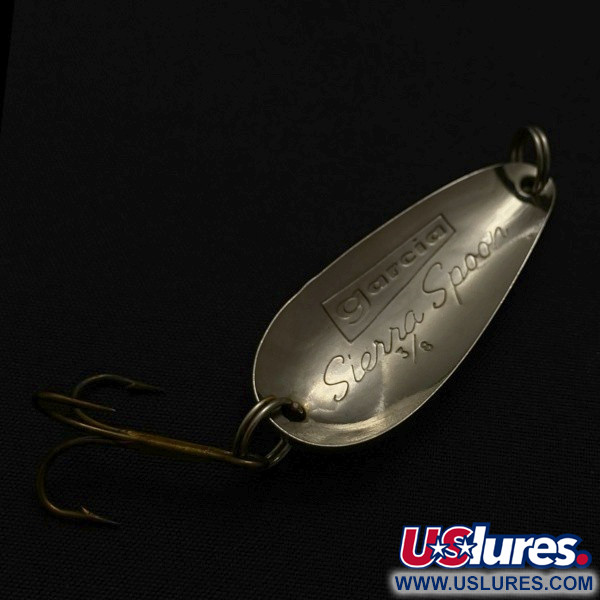 Vintage  Abu Garcia  Garcia Sierra Spoon, 2/5oz Silver fishing spoon #23775