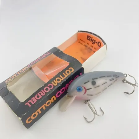 Vintage Cotton Cordell Big O, 1/2oz Blue eyes Bar Fish fishing lure #23776