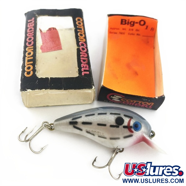 Vintage   Cotton Cordell Big O, 1/2oz Blue eyes Bar Fish fishing lure #23776