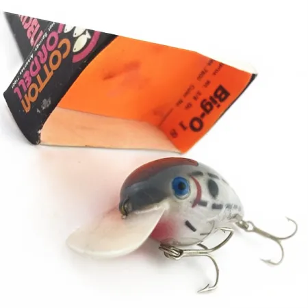 Vintage Cotton Cordell Big O, 1/2oz Blue eyes Bar Fish fishing lure #23776