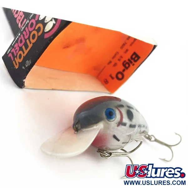 Vintage   Cotton Cordell Big O, 1/2oz Blue eyes Bar Fish fishing lure #23776
