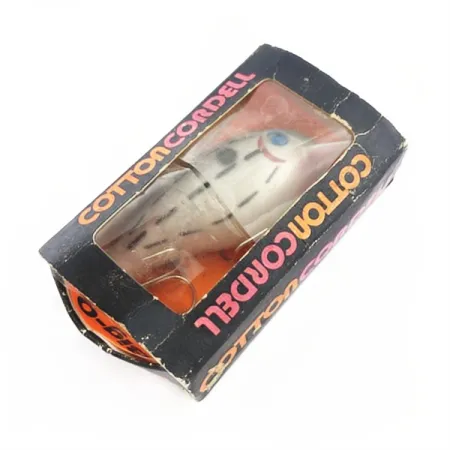 Vintage Cotton Cordell Big O, 1/2oz Blue eyes Bar Fish fishing lure #23776