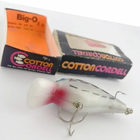 Vintage Cotton Cordell Big O, 1/2oz Blue eyes Bar Fish fishing lure #23776