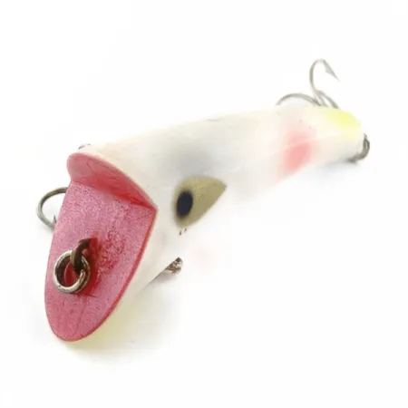 Vintage Heddon Hedd Plug, 1/4oz pearl fishing lure #23778