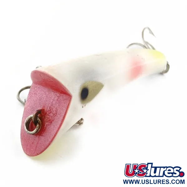 Vintage   Heddon Hedd Plug, 1/4oz pearl fishing lure #23778