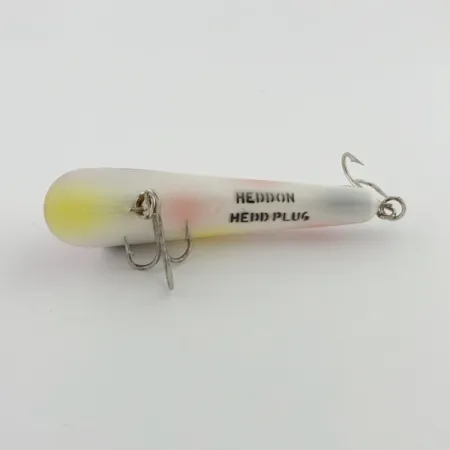Vintage Heddon Hedd Plug, 1/4oz pearl fishing lure #23778