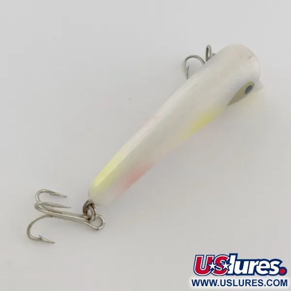Vintage   Heddon Hedd Plug, 1/4oz pearl fishing lure #23778