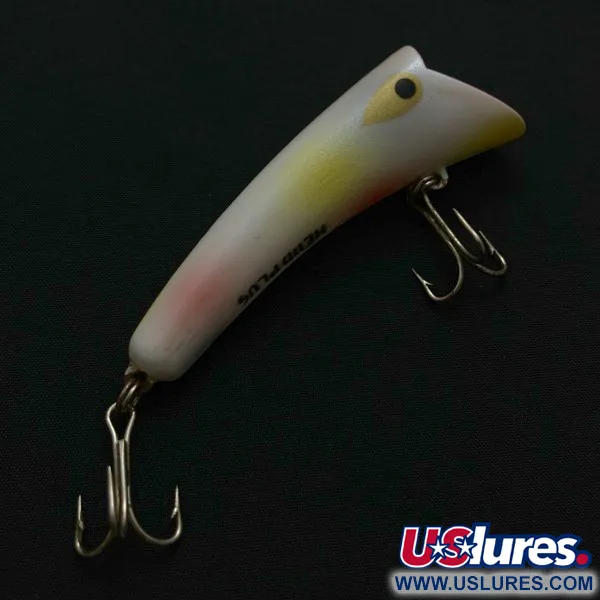 Vintage   Heddon Hedd Plug, 1/4oz pearl fishing lure #23778