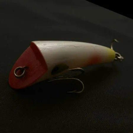 Vintage Heddon Hedd Plug, 1/4oz pearl fishing lure #23778