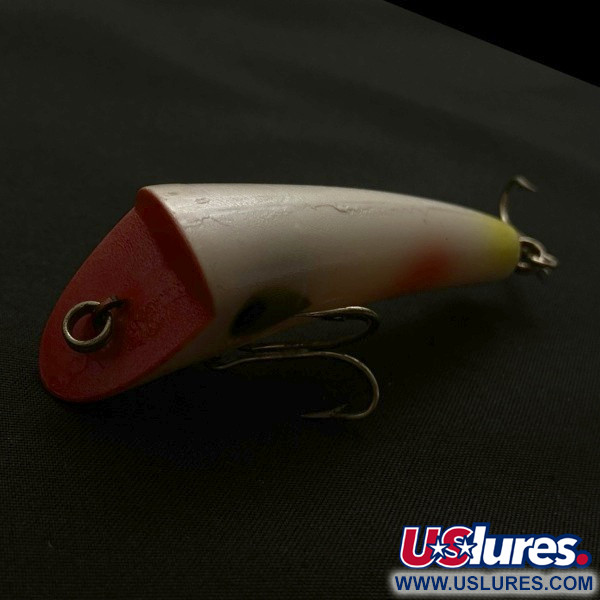 Vintage   Heddon Hedd Plug, 1/4oz pearl fishing lure #23778