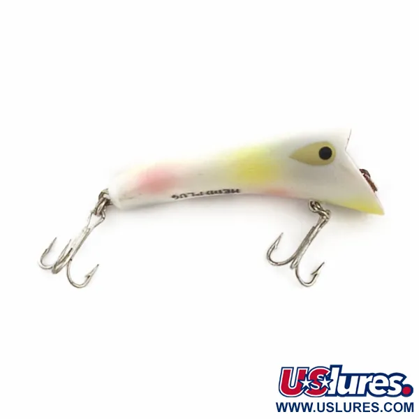 Vintage   Heddon Hedd Plug, 1/4oz pearl fishing lure #23778