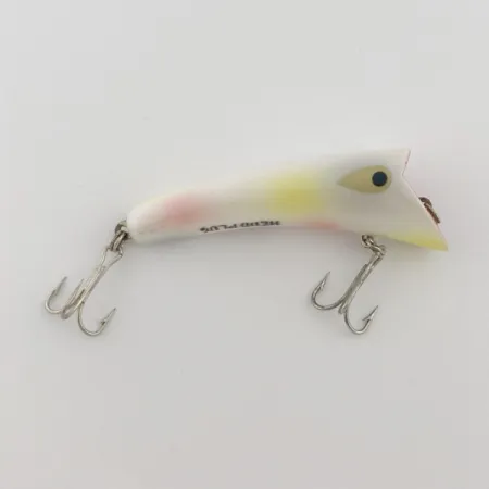 Vintage Heddon Hedd Plug, 1/4oz pearl fishing lure #23778