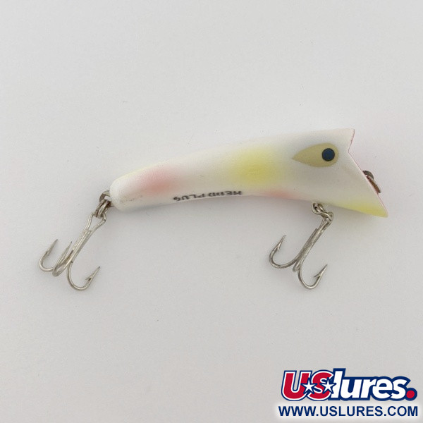 Vintage   Heddon Hedd Plug, 1/4oz pearl fishing lure #23778