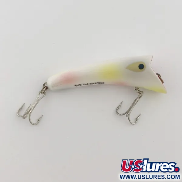 Vintage   Heddon Hedd Plug, 1/4oz pearl fishing lure #23778