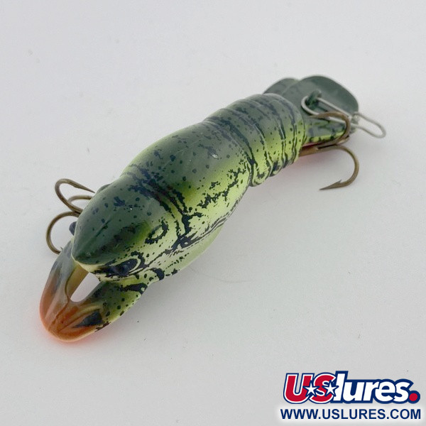 Vintage   Mann's Hackleback Green Crawdad , 1/4oz Green Crawdad  fishing lure #23784