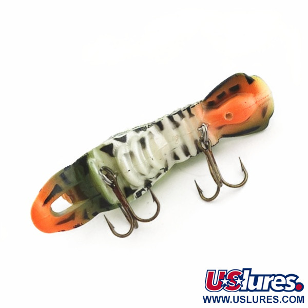 Vintage   Mann's Hackleback Green Crawdad , 1/4oz Green Crawdad  fishing lure #23784