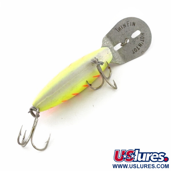 Vintage   Storm Hot'N'Tot Thin Fin, 1/4oz yellow fishing lure #23787