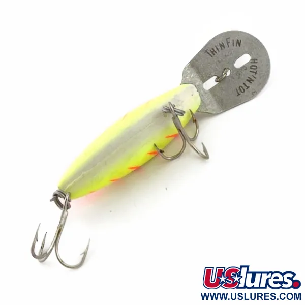 Vintage   Storm Hot'N'Tot Thin Fin, 1/4oz yellow fishing lure #23787