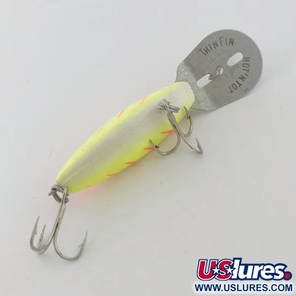 Vintage   Storm Hot'N'Tot Thin Fin, 1/4oz yellow fishing lure #23787