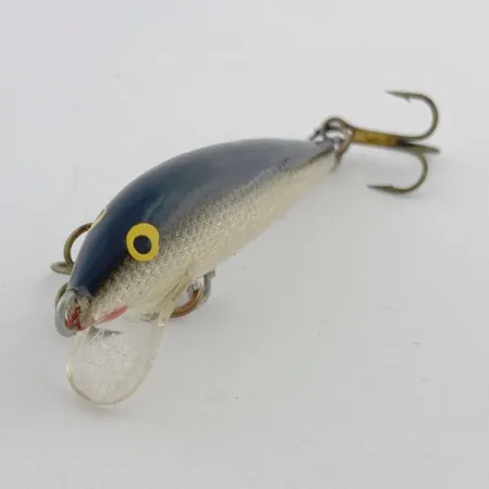 Vintage Rapala Original Floater F5 (Finland) , 3/32oz S (Silver) fishing lure #23788