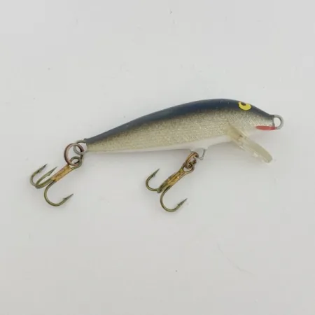 Vintage Rapala Original Floater F5 (Finland) , 3/32oz S (Silver) fishing lure #23788