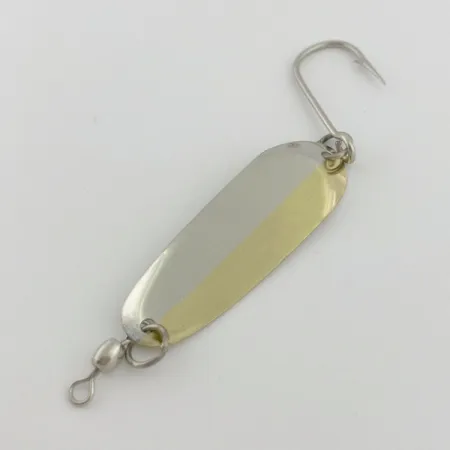 Vintage Andy Reekers #4, 1/4oz gold/nickel fishing spoon #23794