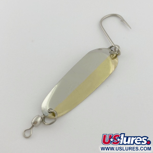 Vintage   Andy Reekers #4, 1/4oz gold/nickel fishing spoon #23794