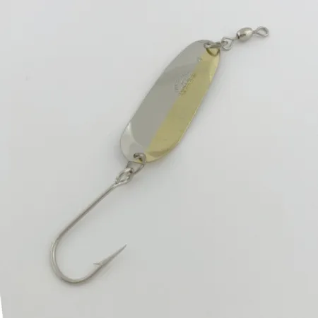 Vintage Andy Reekers #4, 1/4oz gold/nickel fishing spoon #23794