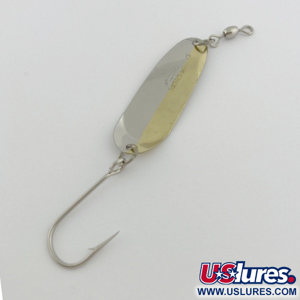 Vintage   Andy Reekers #4, 1/4oz gold/nickel fishing spoon #23794