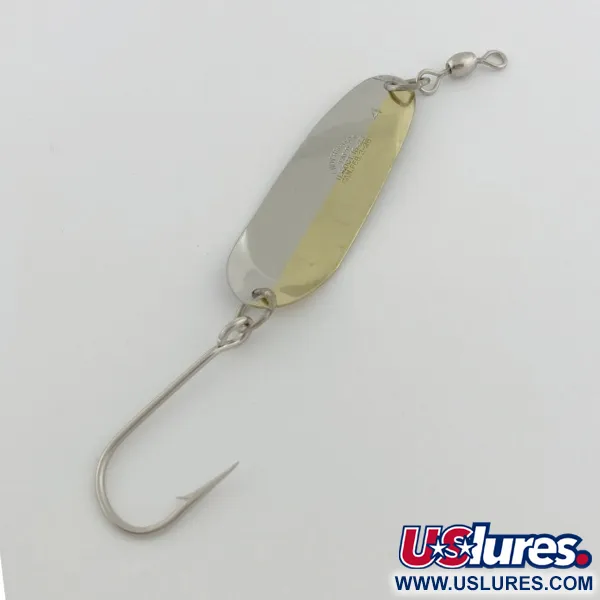 Vintage   Andy Reekers #4, 1/4oz gold/nickel fishing spoon #23794