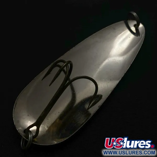 Vintage  Lindy / Little Joe Lindy Gator , 1 2/3oz nickel/blue fishing spoon #23799