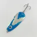 Vintage  Lindy / Little Joe Lindy Gator , 1 2/3oz nickel/blue fishing spoon #23799