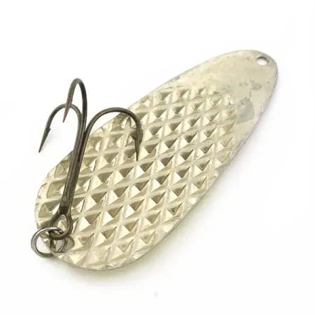 Vintage Lindy / Little Joe Lindy Gator , 2oz red/white/nickel fishing spoon #23800