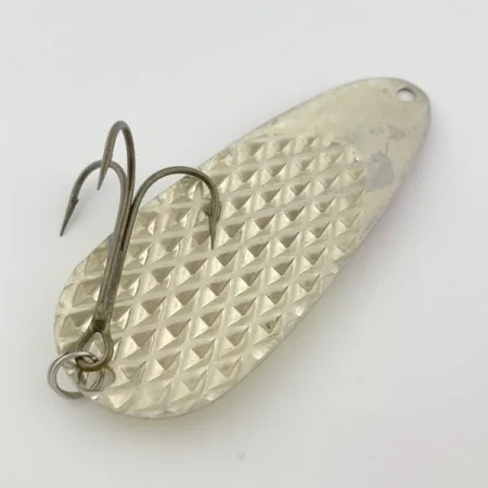 Vintage Lindy / Little Joe Lindy Gator , 2oz red/white/nickel fishing spoon #23800
