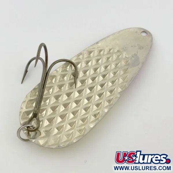 Vintage  Lindy / Little Joe Lindy Gator , 2oz red/white/nickel fishing spoon #23800