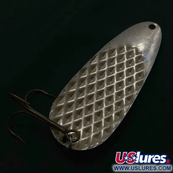 Vintage  Lindy / Little Joe Lindy Gator , 2oz red/white/nickel fishing spoon #23800