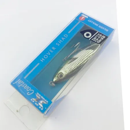 H2O Xpress Coastal Series Hover Shad Saltwater Lures, 2/5oz Silver mullet fishing lure #23801