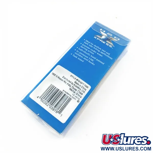   H2O Xpress Coastal Series Hover Shad Saltwater Lures, 2/5oz Silver mullet fishing lure #23801