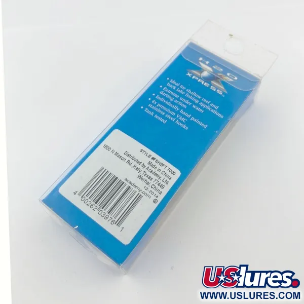   H2O Xpress Coastal Series Hover Shad Saltwater Lures, 2/5oz Silver mullet fishing lure #23801