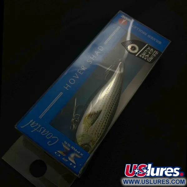   H2O Xpress Coastal Series Hover Shad Saltwater Lures, 2/5oz Silver mullet fishing lure #23801