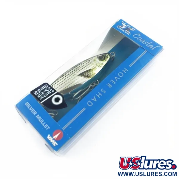   H2O Xpress Coastal Series Hover Shad Saltwater Lures, 2/5oz Silver mullet fishing lure #23801