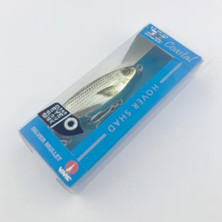H2O Xpress Coastal Series Hover Shad Saltwater Lures, 2/5oz Silver mullet fishing lure #23801
