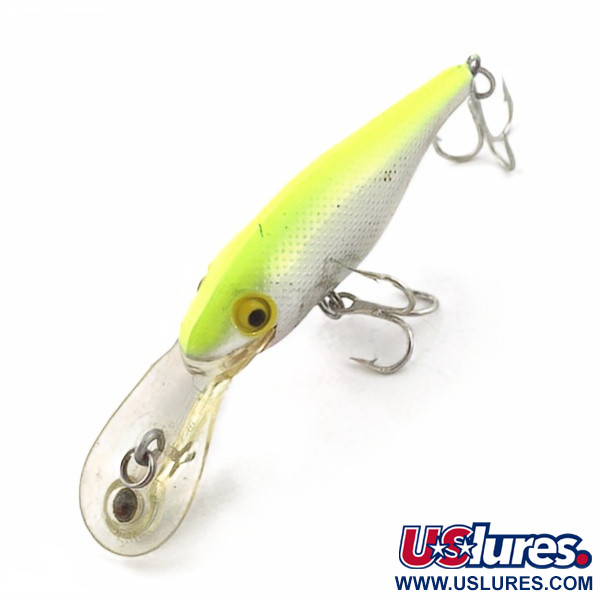 Vintage   Rebel Double Deep Shad, 3/16oz Chartreuse fishing lure #23810