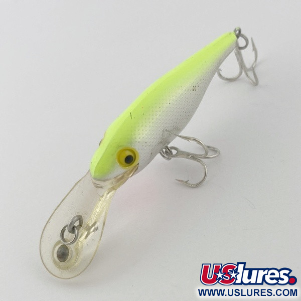 Vintage   Rebel Double Deep Shad, 3/16oz Chartreuse fishing lure #23810