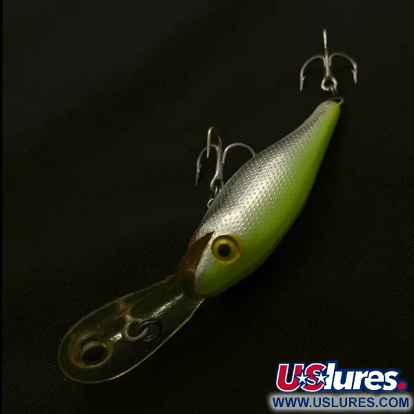 Vintage   Rebel Double Deep Shad, 3/16oz Chartreuse fishing lure #23810