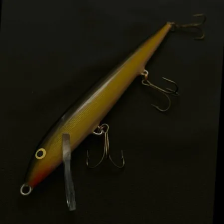 Vintage Rapala Original Floater F18, 3/4oz G (Gold) fishing lure #23814