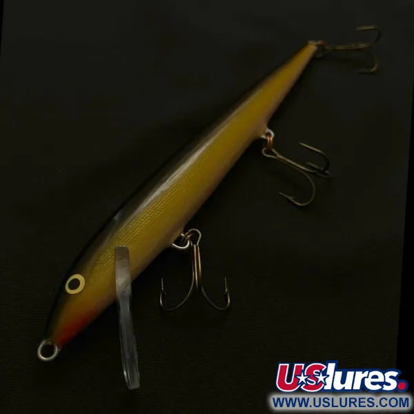 Vintage   Rapala Original Floater F18, 3/4oz G (Gold) fishing lure #23814