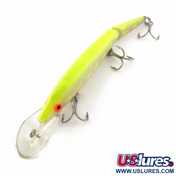 Vintage   Rebel Fastrac  F12 Jointed, 2/5oz white/purple fishing lure #23815