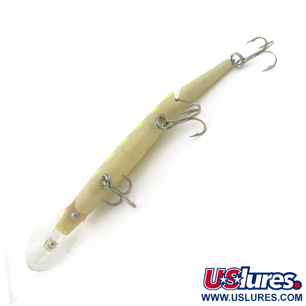 Vintage   Rebel Fastrac  F12 Jointed, 2/5oz white/purple fishing lure #23815