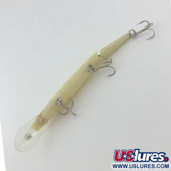 Vintage   Rebel Fastrac  F12 Jointed, 2/5oz white/purple fishing lure #23815